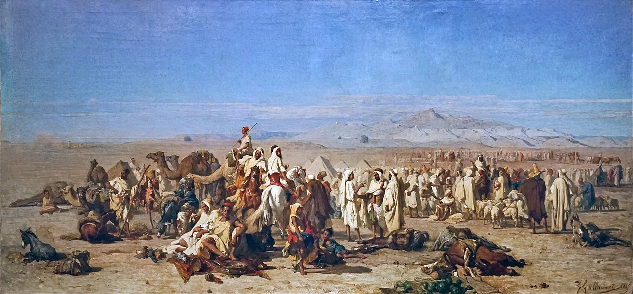 Mercato arabo nella piana di Tocria - Musée d'Art et d'Indsutrie de Roubaix